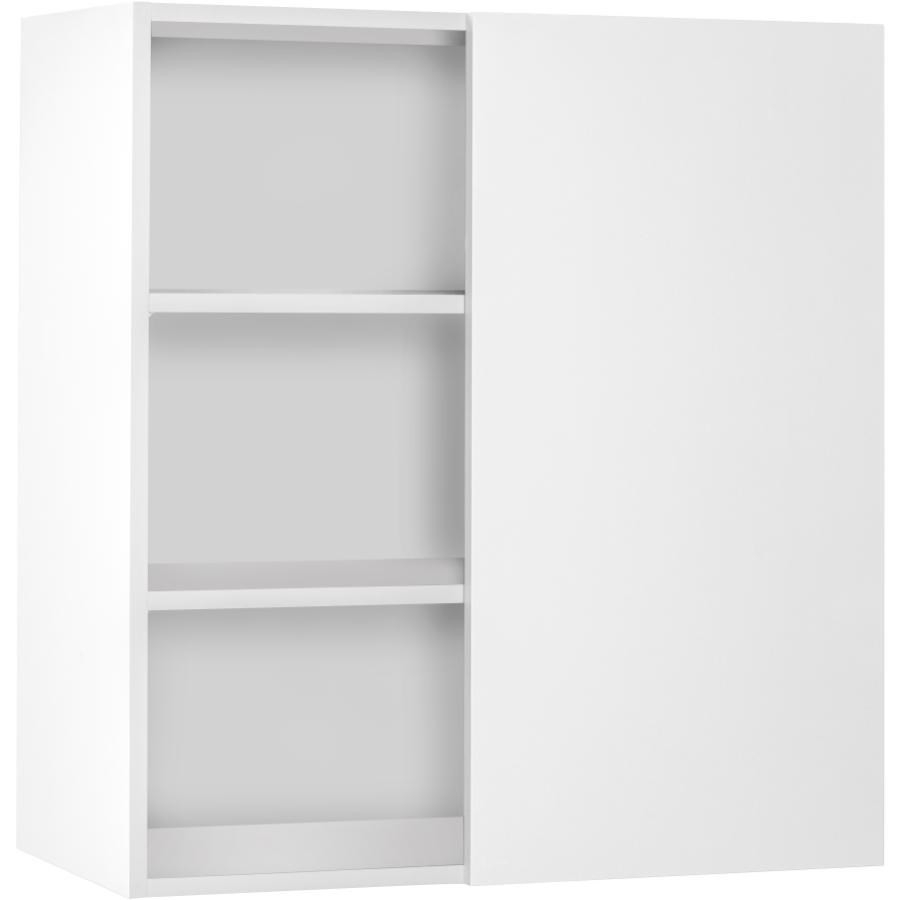 Armoire murale prête-à-assembler pour coin mort blanche, 26 po