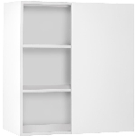 Armoire murale prête-à-assembler pour coin mort blanche, 26 po