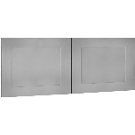 Paquet de 2 portes d'armoire-pont Cambridge, 18 po x 15 po