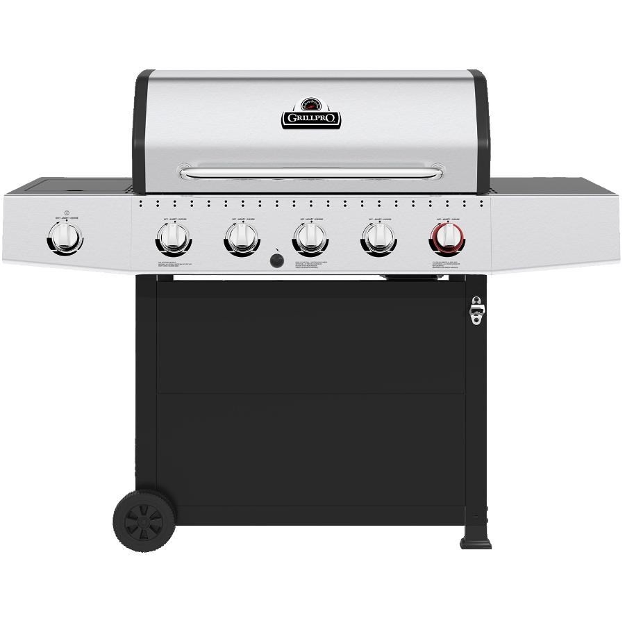 Barbecue au propane de 52 000 BTU à 3 brûleurs + 1 brûleur latéral + 1 brûleur saisir sur chariot, 805 pouces carrés