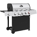 Barbecue au propane de 52 000 BTU à 3 brûleurs + 1 brûleur latéral + 1 brûleur saisir sur chariot, 805 pouces carrés