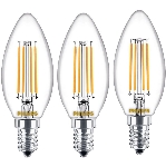 Paquet 3 ampoules à DEL B12 de 4,5 W à intensité variable et à 