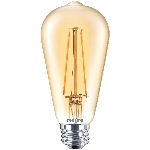 Ampoule à DEL ST19 de 5,5W rétro à culot moyen, ambre