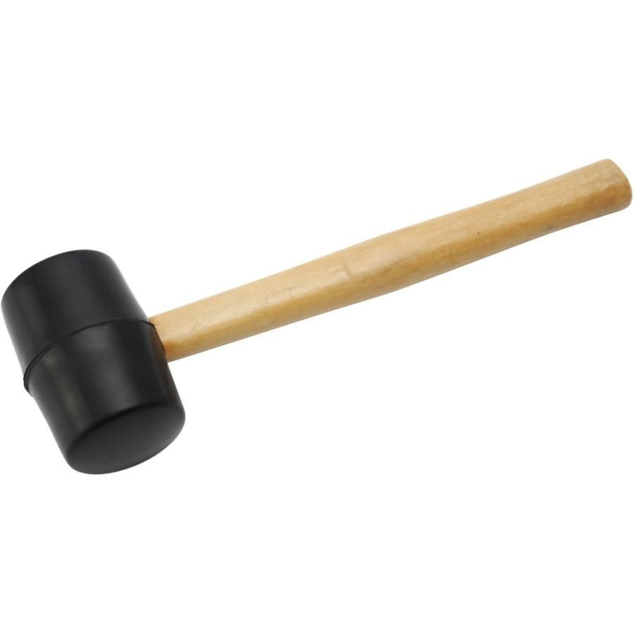 Maillet en caoutchouc noir, 16 oz