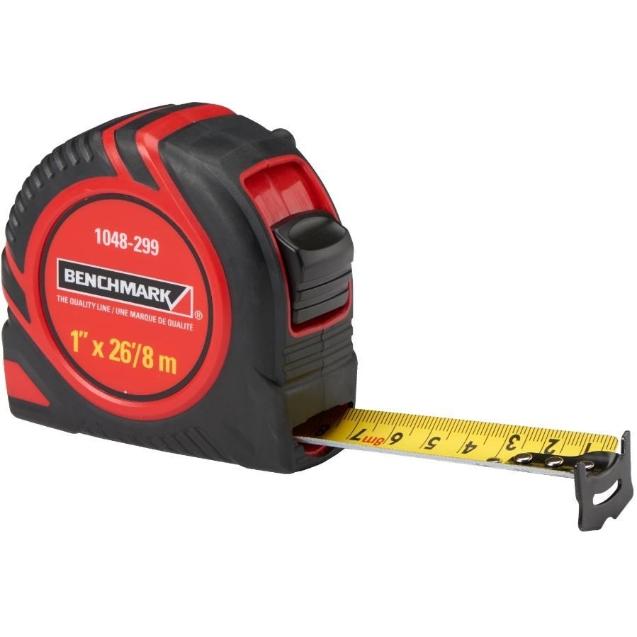 Ruban à mesurer, 1 po x 26 pi/8 m