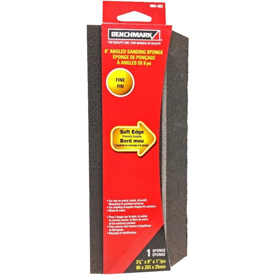 Éponge de ponçage à angle double de grain fin, 3-1/4 x 8 po