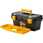 Coffre à outils de 16 po x 8 po x 7 po avec plateau en plastique