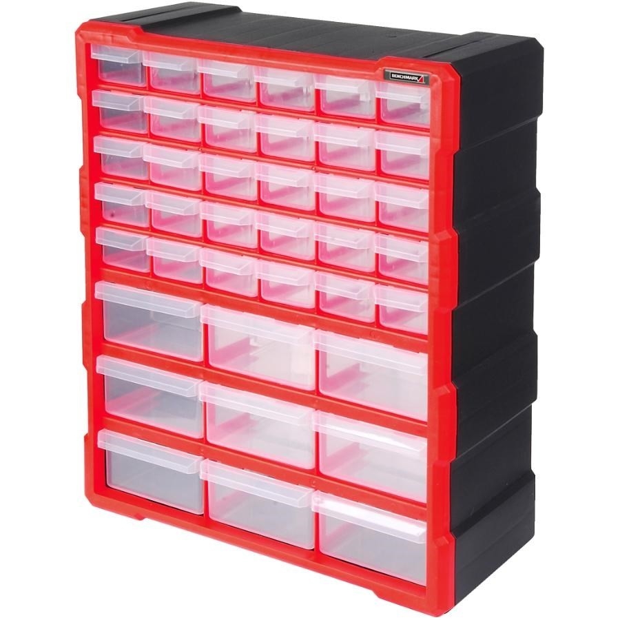 Coffret de rangement à 39 tiroirs, 18-1/2 po x 14-3/4 po x 6-1/2 po