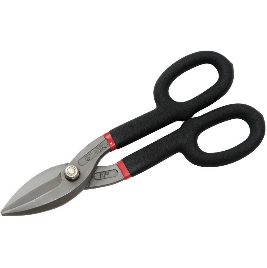Cisailles de ferblantier de 8 po à coupe droite