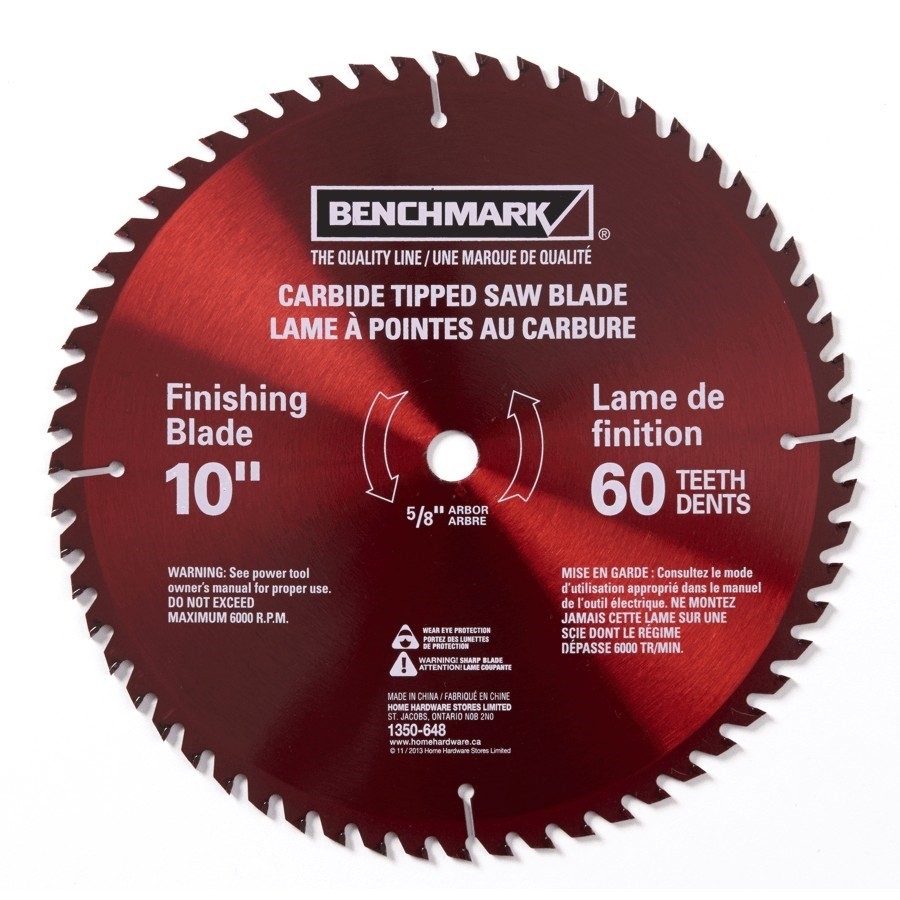 Lame De Scie Circulaire 6-1/2" - 40 Dents, Alésage 5/8", Entaille 1/16" - Marque Powertec