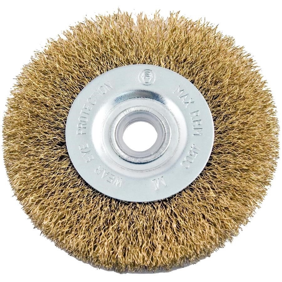 Brosse métallique de polissage de 4 po x 1/2 po x 1/2 po à grain fin