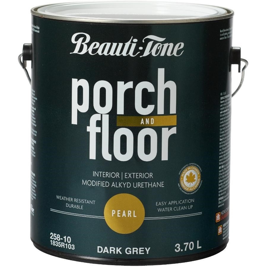 Peinture acrylique à l'alkyde pour vérandas et planchers, gris foncé, 3,7 L