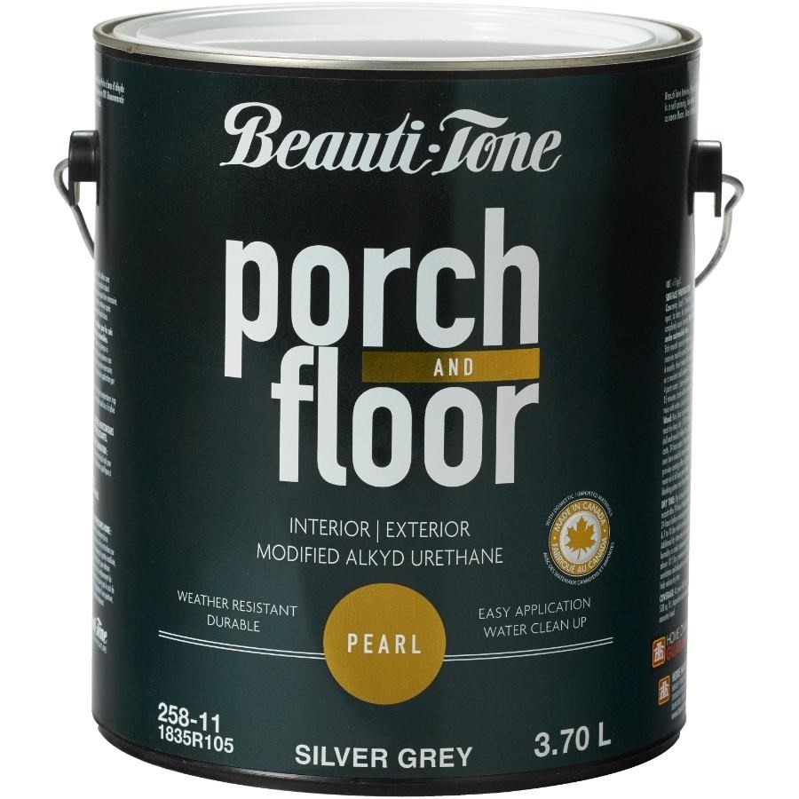 Peinture acrylique à l'alkyde pour vérandas et planchers, gris argent, 3,7 L