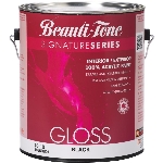 Peinture d'intérieur et d'extérieur au latex, fini lustré, noir, 3,7 l