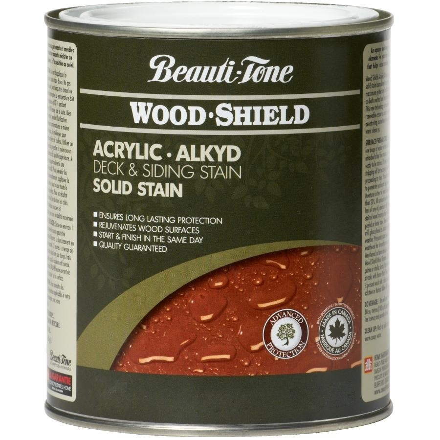 Teinture acrylique à l'alkyde opaque pour bois, base blanche, 911 ml