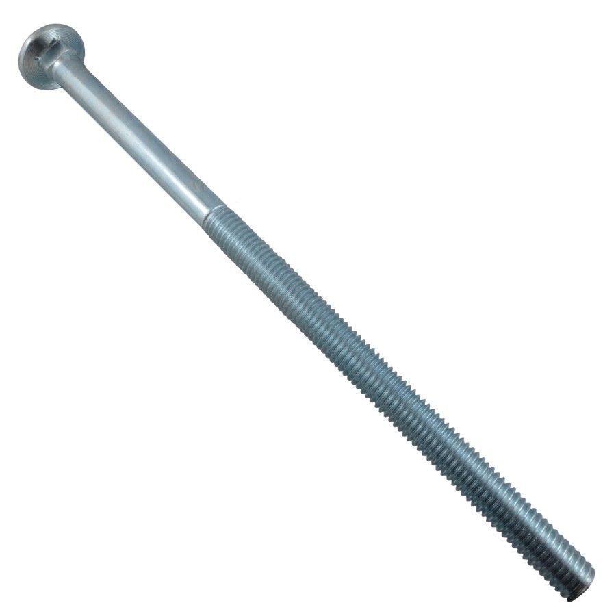 Boîte de 65 boulons de carosserie no 2 plaqués zinc à filets grossiers, 1/2 po x 10 po