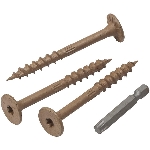 Paquet de 12 vis à bois de 3 po pour structure