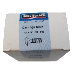 Boulon mécanique no 2 plaqué zinc à filets grossiers, 1/4 po x 3 po