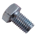 Boulon no 5 plaqué zinc à tête hexagonale, 5/8 po x 1 po