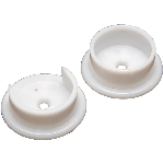 1 paire de supports pour tringle, blanc