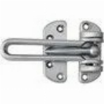 Loquet de sécurité pour porte, chrome satiné