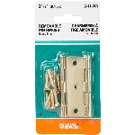 Paquet de 2 charnières étroites de 2-1/2 po à broche mobile, la