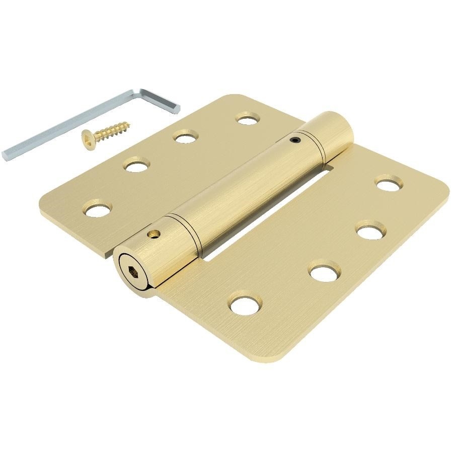 Charnière à ressort réglable de 4 po en laiton