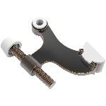 Butoir de porte réglable robuste, bronze huilé