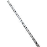 Montant à double encoche de 39 po pour tablette, blanc