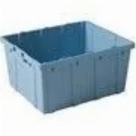 Boîte de rangement robuste de 75 L sans couvercle, bleu pâle