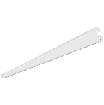 Montant à encoche double de 12-1/2 po pour tablette, blanc
