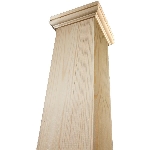 Couvre-poteau carré uni de 7-1/4 po x 8 pi en pin
