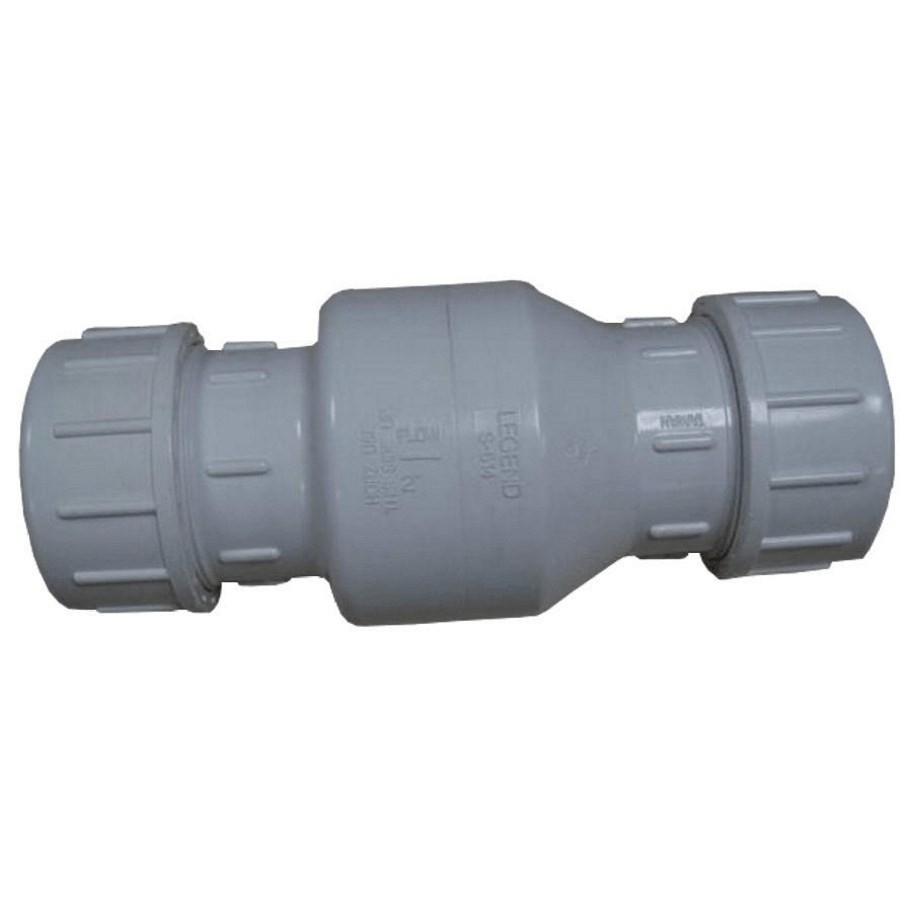 Clapet antiretour à compression de 2 po en PVC