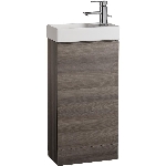 Meuble-lavabo Rylee gris de 16 po à 1 porte