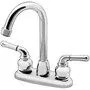 Robinet de cuisine plein chromé à 2 leviers