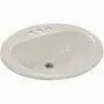 Lavabo de meuble-lavabo en porcelaine blanc os de 20 po x 17 po