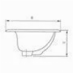 Lavabo de meuble-lavabo en porcelaine blanc os de 20 po x 17 po