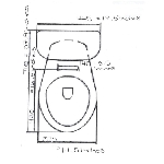 Toilette non isolée blanche Bournelli de 6 L à économiseur d'eau, 10 po