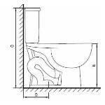 Toilette ronde isolée Cabot de 6,8 L, 16,5 po