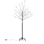 Arbre de 59 po sans feuille pour l'extérieur avec 200 lumières à DEL fonctionnant à l'énergie solaire