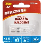 Ampoule halogène encapsulée T4 de 25 W à culot G6.35