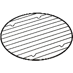 Grille ronde antiadhésive de 9 po à refroidir la pâtisserie