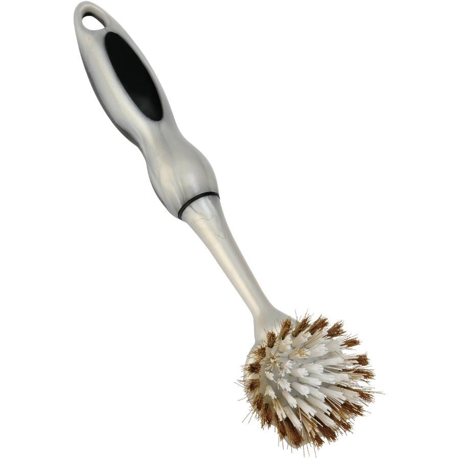 Brosse à récurer pour chaudron et casserole, poils en fer et en nylon
