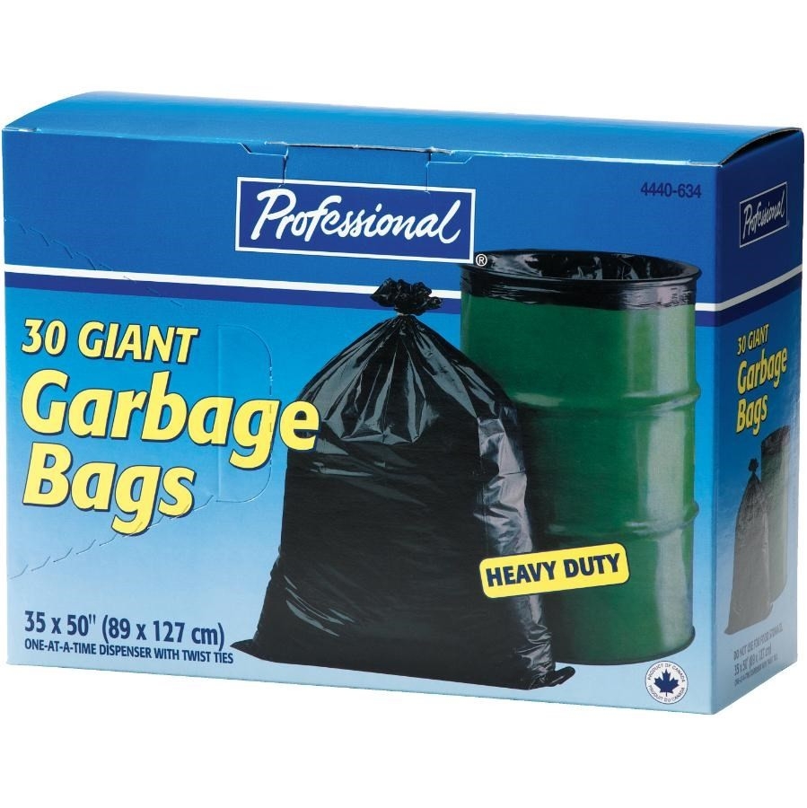 Paquet de 30 sacs à ordures très grand de 35 x 50 po, robuste
