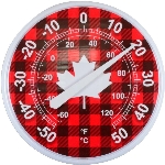 Thermomètre de 12 po Canada pour l'intérieur et l'extérieur, modèles variés