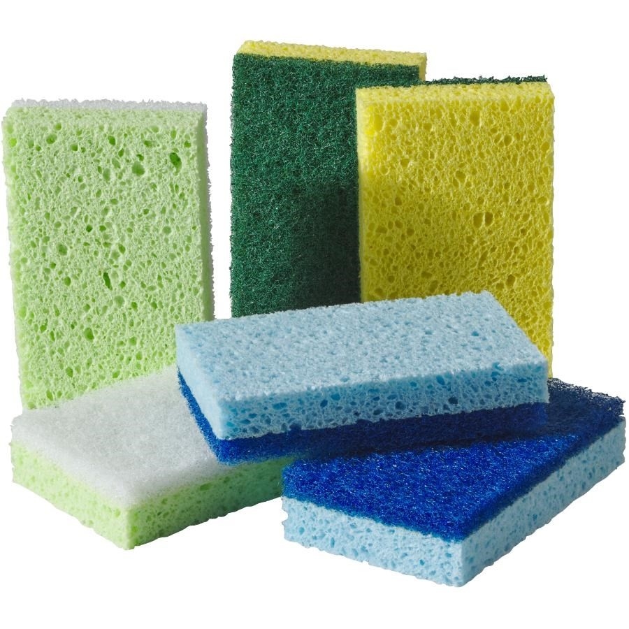 Paquet de 6 éponges tout usage en cellulose