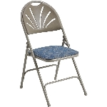 Chaise pliante rembourrée, taupe