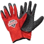 Gants de travail en polyester enduits de latex, moyen