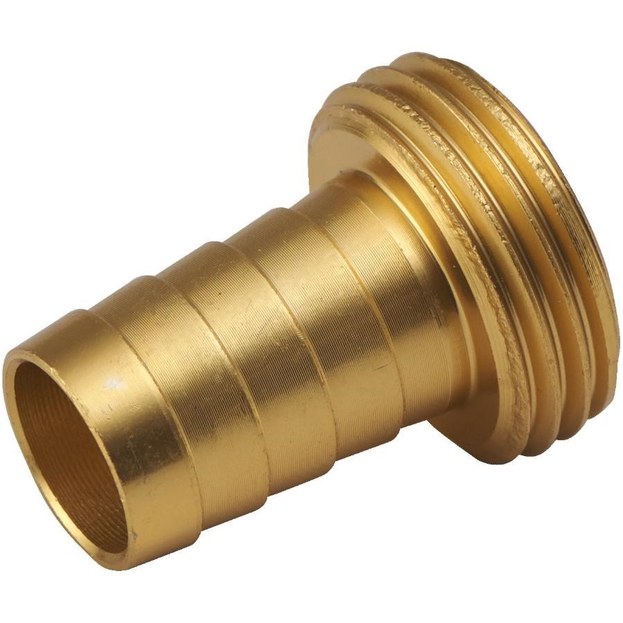 Raccord mâle 5/8 po x 3/4 po en laiton massif pour tuyau d'arrosage