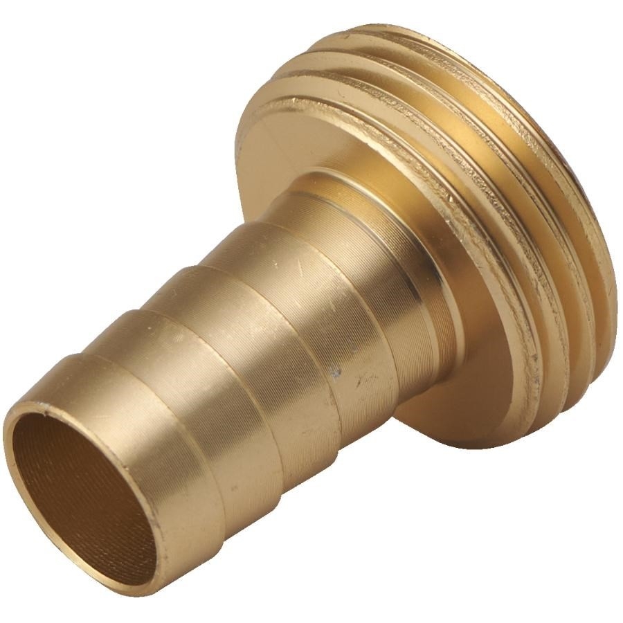 Raccord mâle 1/2 po x 3/4 po en laiton massif pour tuyau d'arrosage